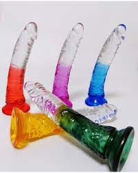 Dildo  De Colores Sin Testículo 